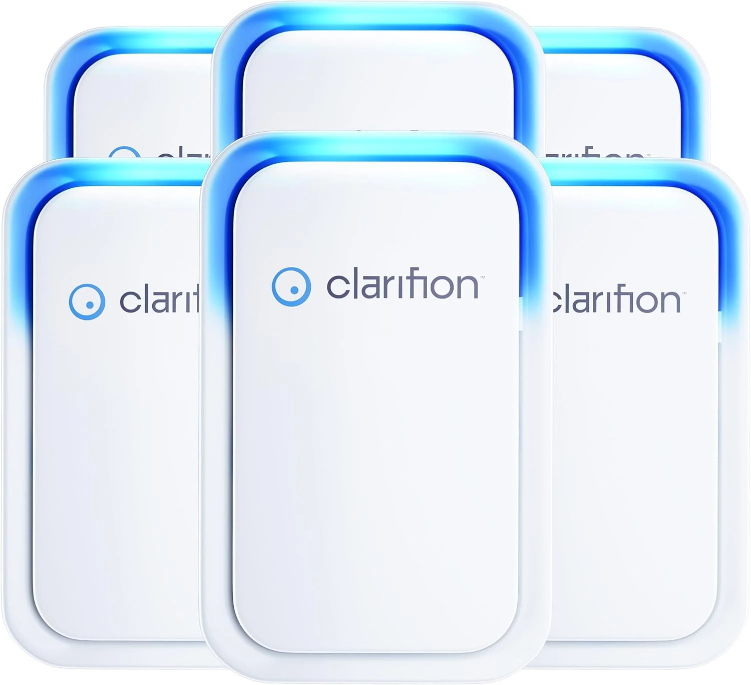 Clarifion – Air Ionizers for Home (6 Pack), Negative Ion Filtration System, Quiet Air Freshener for Bedroom, Office, Kitchen, Portable Air Filter Odor, Smoke Dust, Pets, Eliminator, Mini Air Cleaner