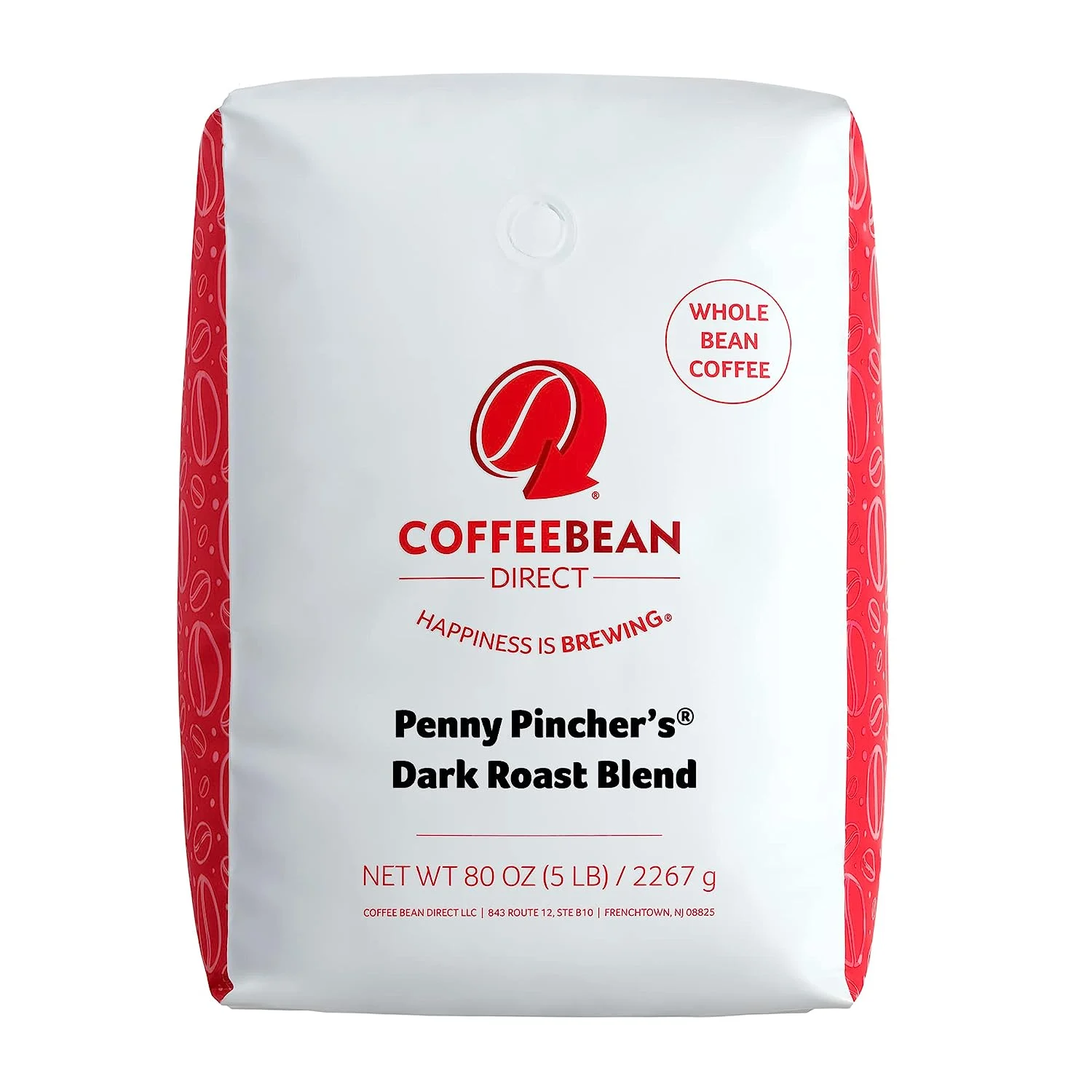 Coffee Bean Direct Penny Pincher’s Dark Roast Blend, Whole Bean, 5 lb Bag