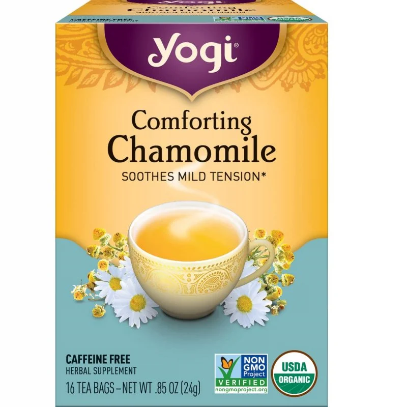 Yogi Tea Comforting Chamomile, 4 Pack, Soothes Mild Tension, 64 Tea Bags