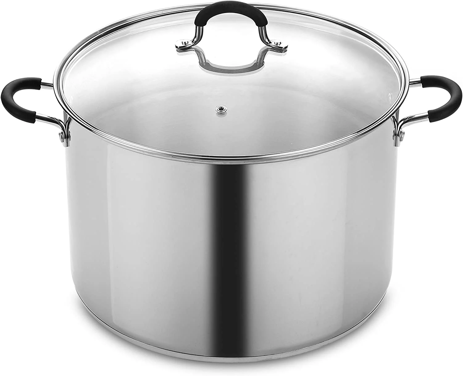 Cook N Home 00335 Stainless Steel Saucepot with Lid 20-Quart Stockpot, Silver