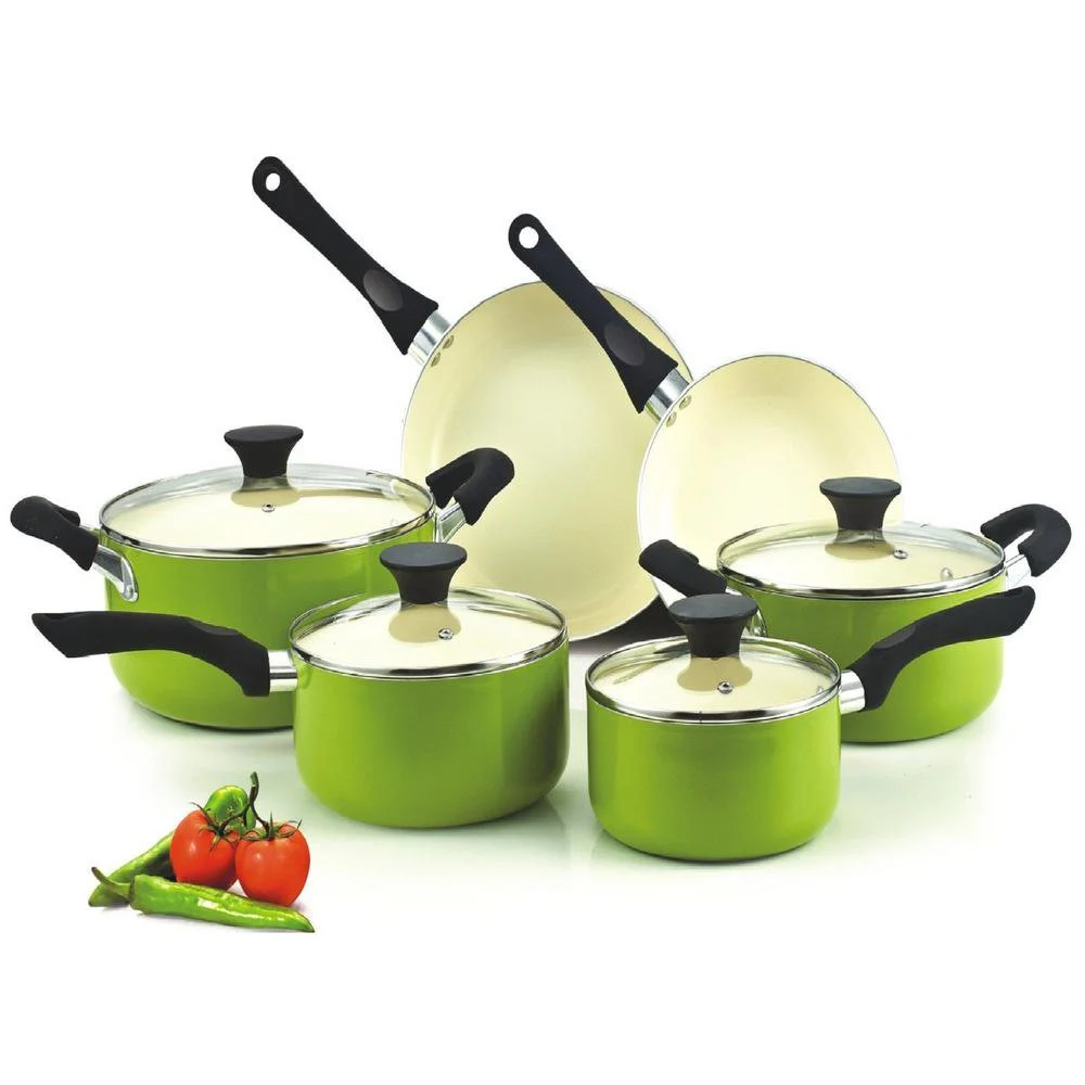 Cook N Home Nonstick Ceramic Coating 10 Piece Cookware Set