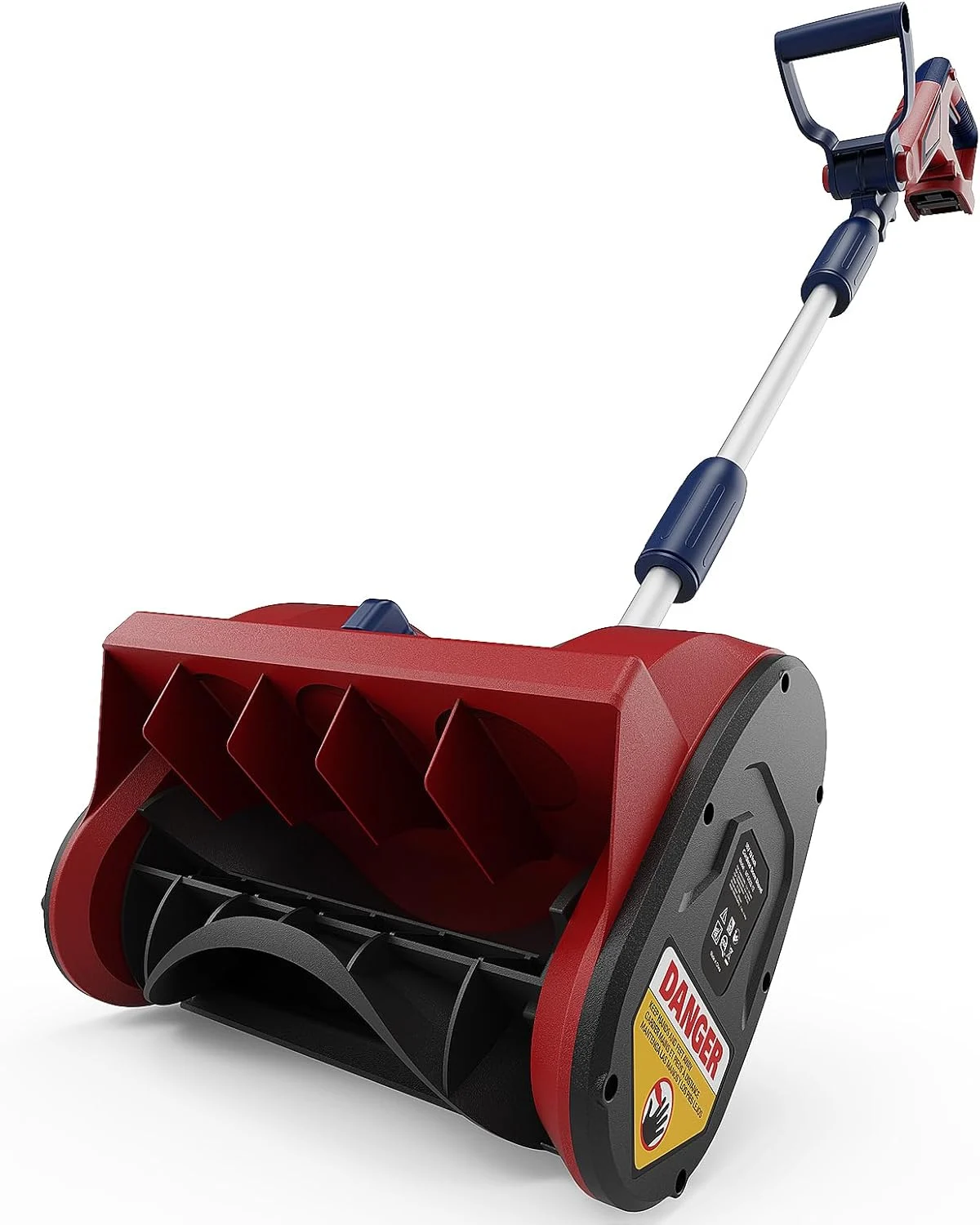 Cordless Snow Shovel Compatible with Milwaukee 18V Battery, 12” Brushless Snow Blower Electric Snow Thrower, Adjustable Front Handle & Deflector (w/ 4.0 Ah Battery & 4.0 Quick Charger)
