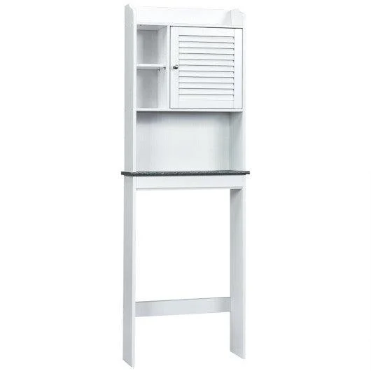 Costway 3-Tier Bathroom Over-the-toilet Storage Cabinet with Adjustable Shelves