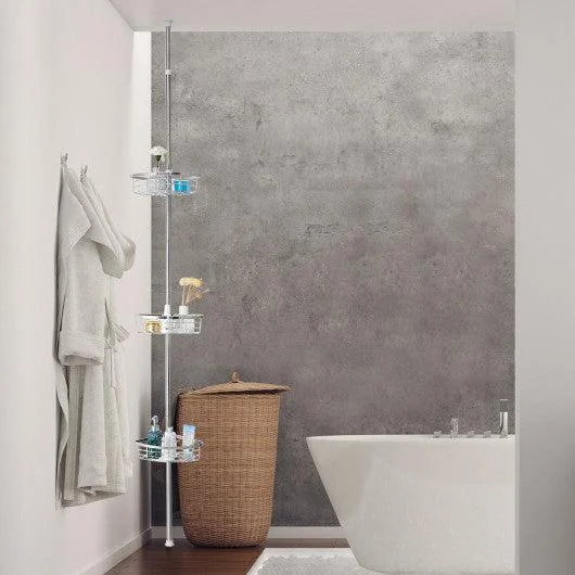 Costway 3-Tier Stainless Steel Adjustable Corner Shower Storage Shelf