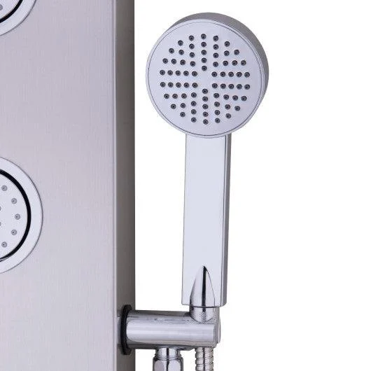 Costway 47" Stainless Shower Panel with Massage Jets Hand Shower