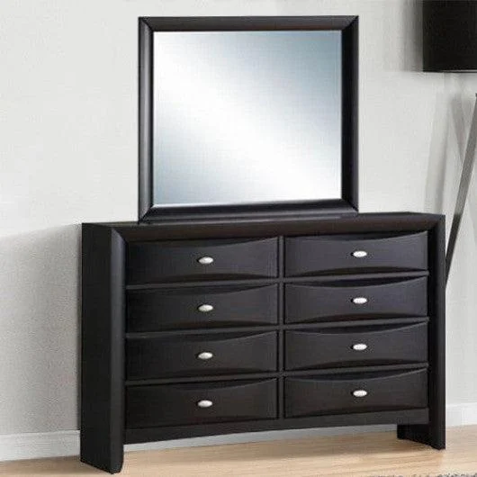Costway 8 Drawers Storage Mirror Standard Dresser Chest