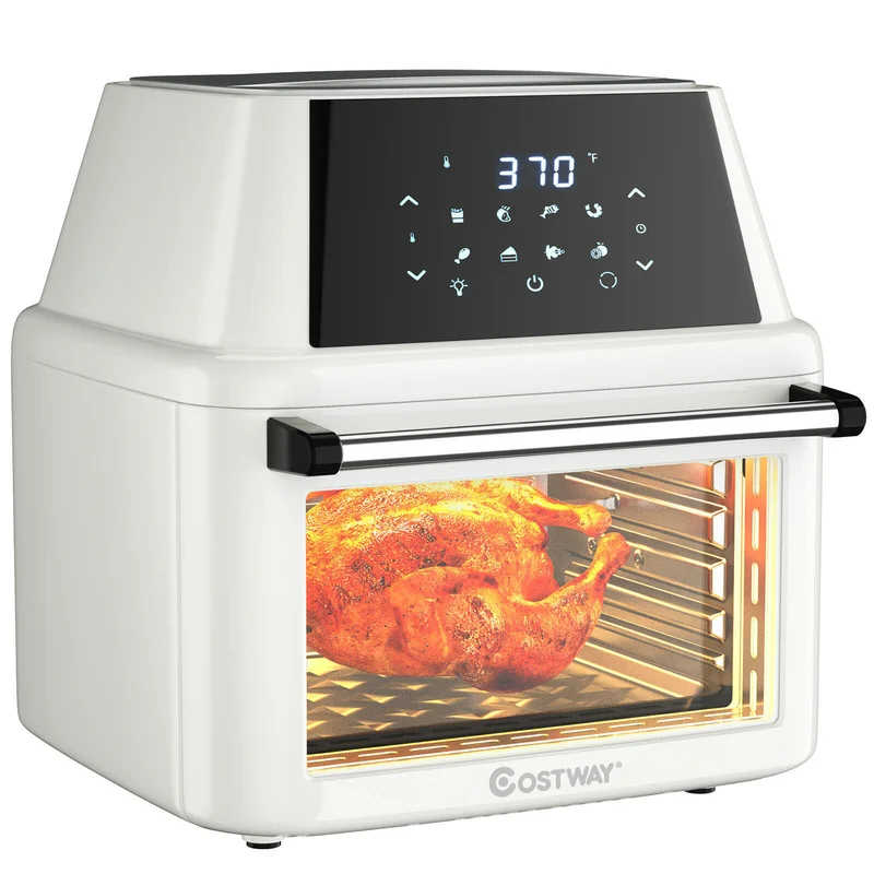 Costway EP24735WH 19 qt. White Air Fryer Oven with Dehydrator Rotisserie