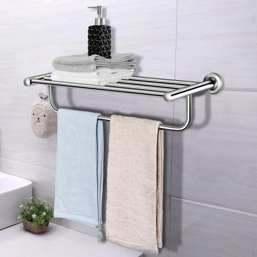 Costway Stainless Steel Wall Mount Bathroom Towel Rack