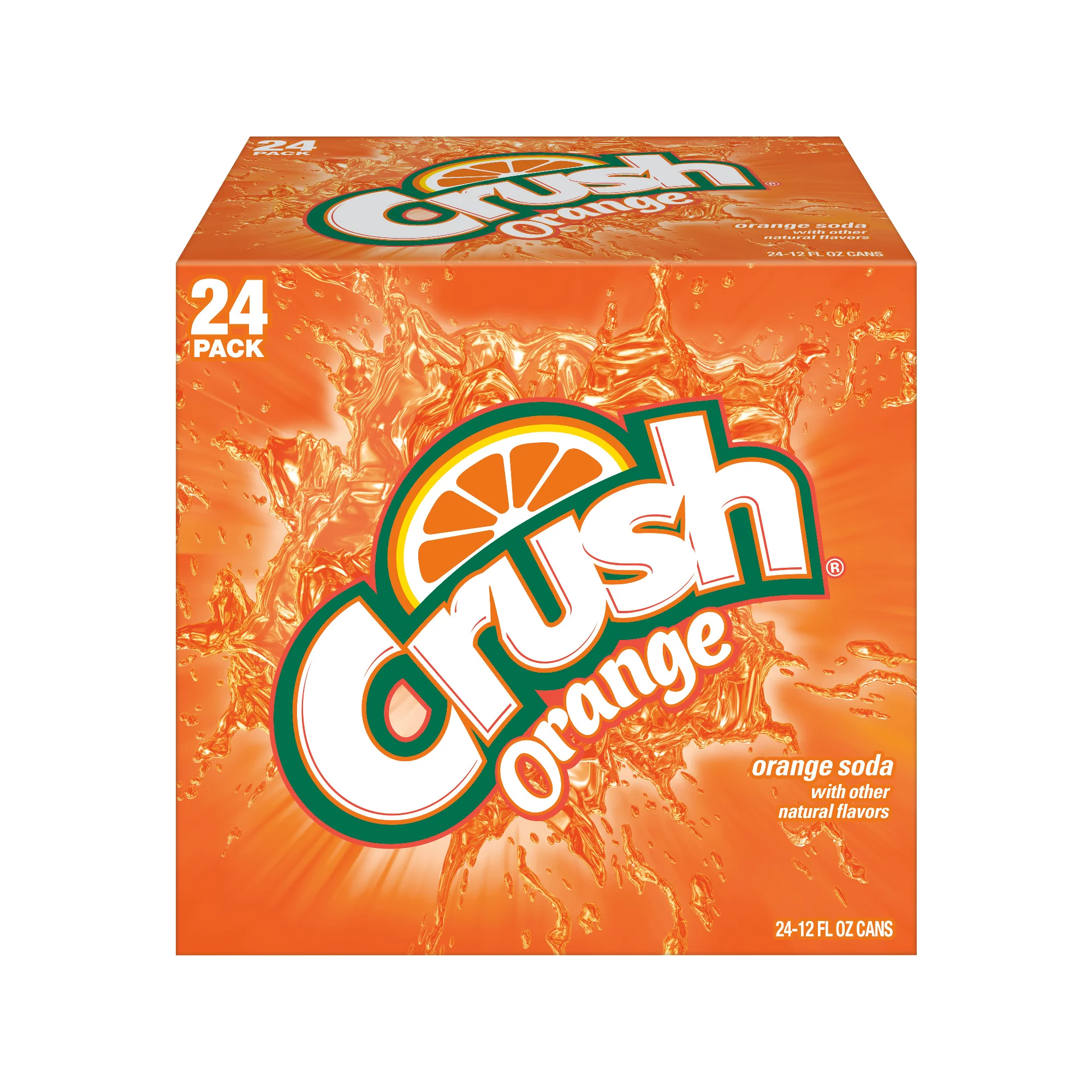 Crush Orange Soda,24 Count 12 Fl Oz