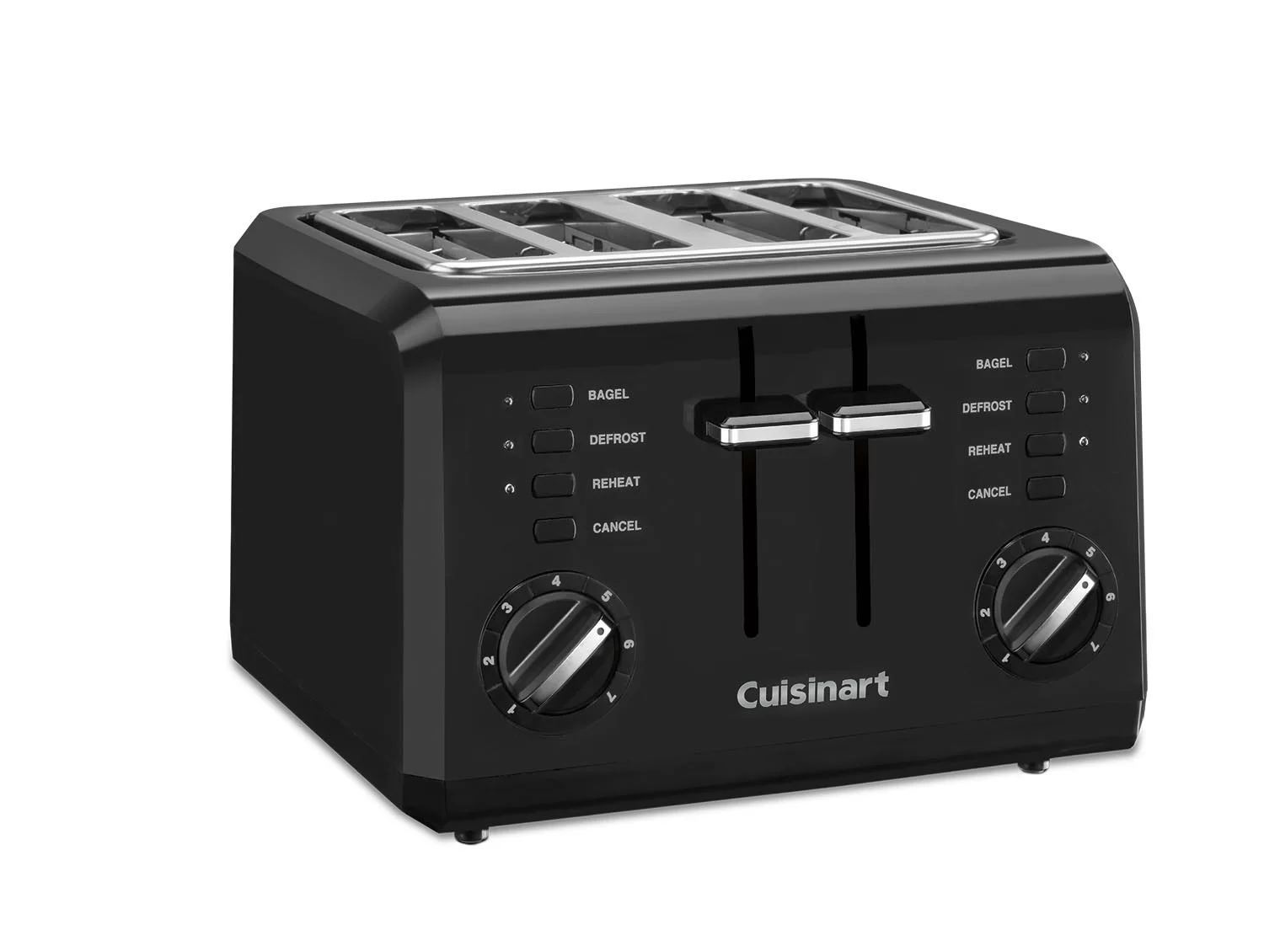 Cuisinart CPT-142BK 4-Slice Compact Plastic Toaster, Black