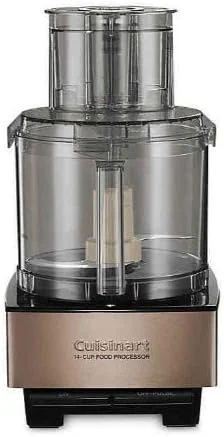 Cuisinart DFP-14UMBY Food Processor 14-Cup Vegetable Chopper for Mincing, Dicing, Umber Stainless Steel
