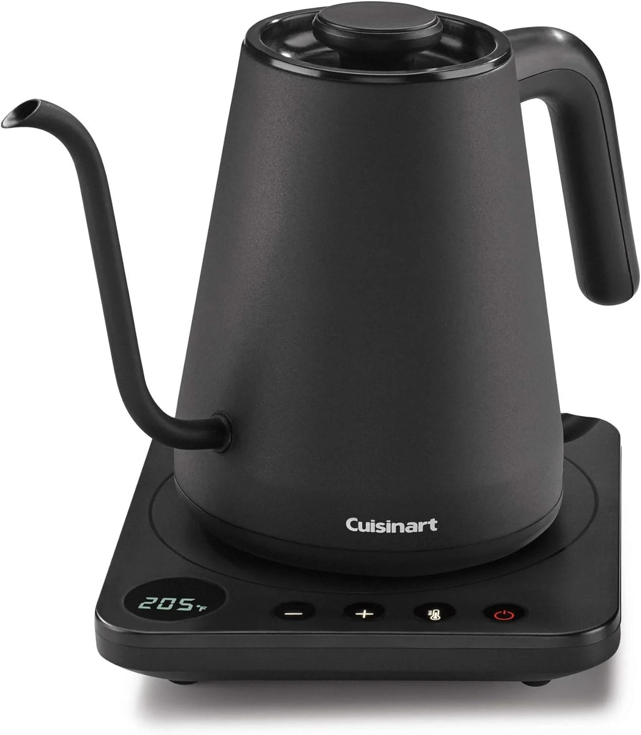 Cuisinart GK-1 Digital Goose Neck Kettle, Precision Gooseneck Spout Designed, Stainless Steel Black