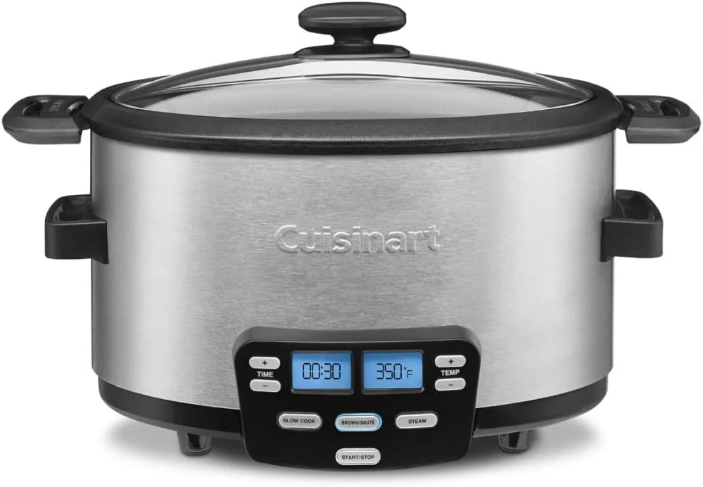 Cuisinart MSC-400 3-In-1 Cook Central 4-Quart Multi-Cooker: Slow Cooker, Brown/Saute, Steamer