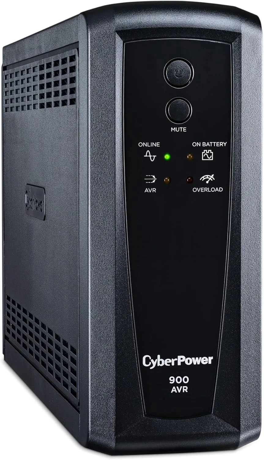 CyberPower CP900AVR AVR UPS Battery Backup and Surge Protector, 900VA/560W, 10 Outlets, Mini-Tower, UL Certified