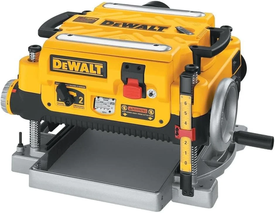DEWALT DW735 Planer, Thickness Planer, 13-Inch, 3 Knife for Larger Cuts, Two Speed 20,000 RPM Motor, Corded