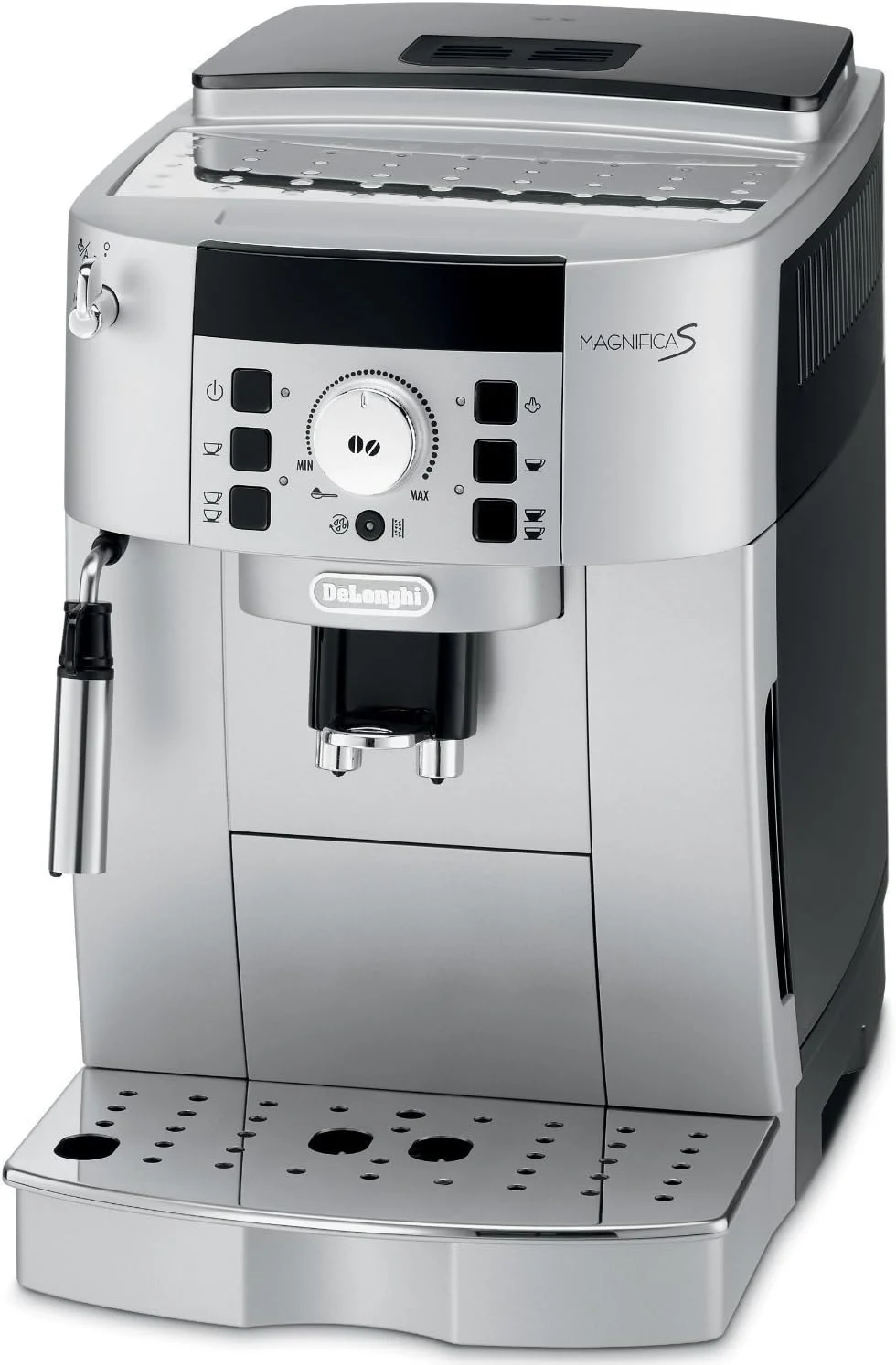 De’Longhi ECAM22110SB Magnifica XS Fully Automatic Espresso and Cappuccino Machine, Stainless Steel, Silver, 13.8″