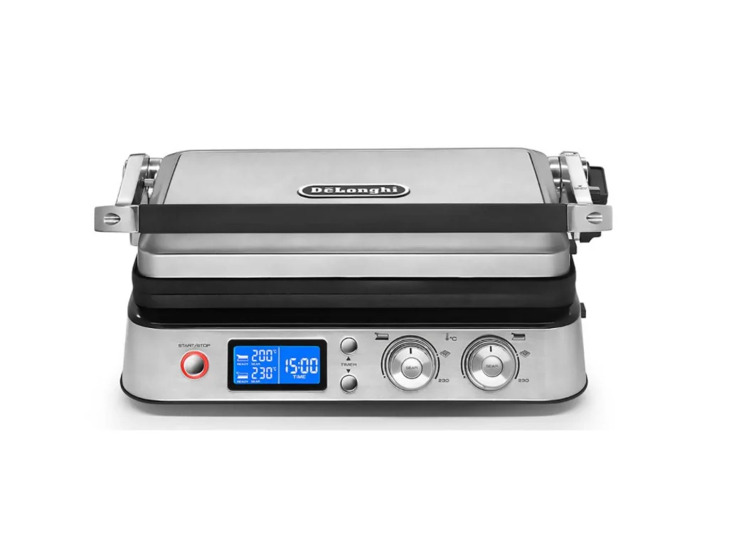 DeLonghi Livenza All-Day 130 sq. in. Stainless Steel Non-Stick Indoor Grill