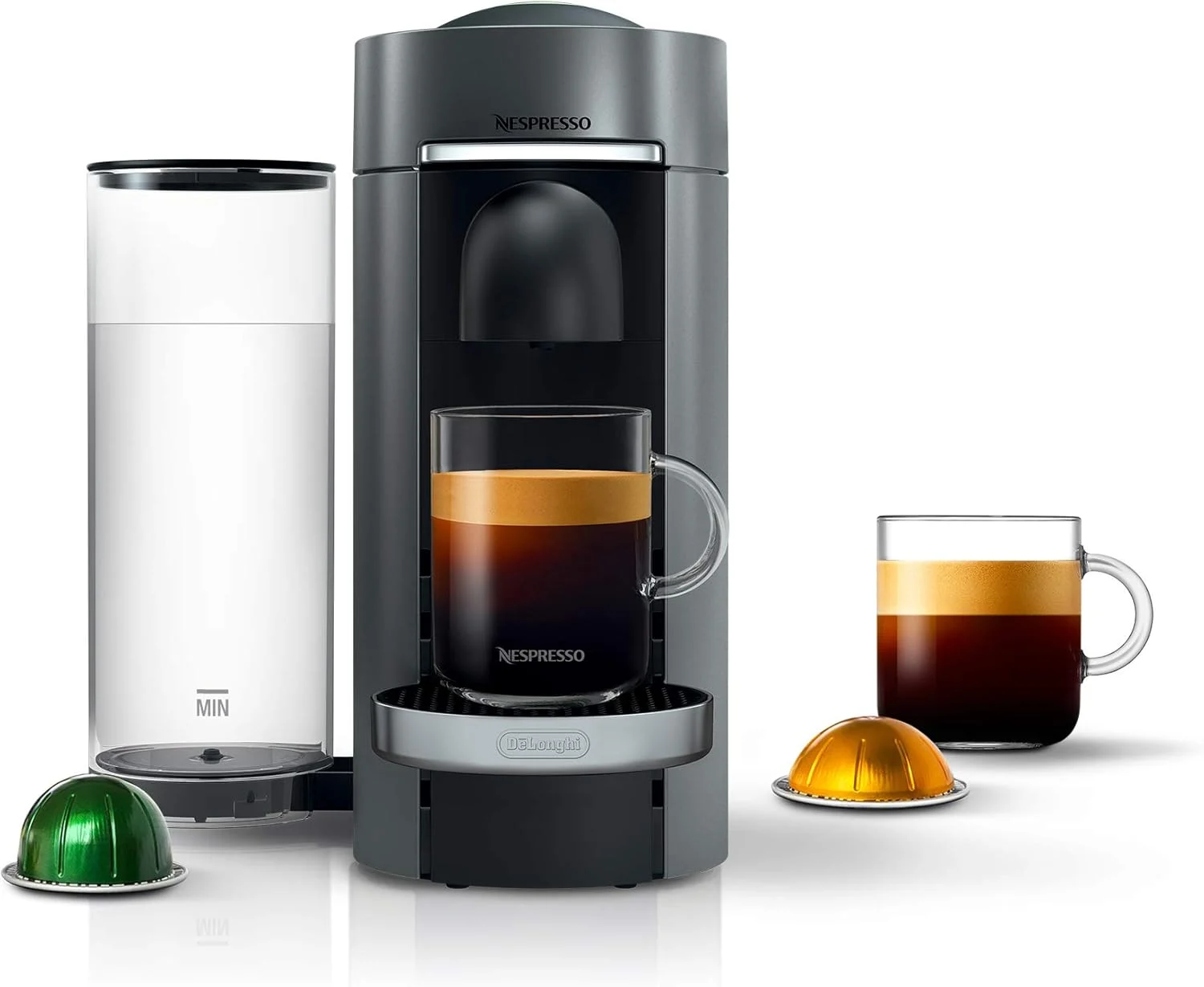 De’Longhi Nespresso Vertuo Plus Coffee and Espresso Maker by De’Longhi, Titan