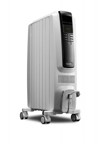 DeLonghi TRD40615EL 1500-Watt Oil-filled Radiant Tower Indoor Electric Space Heater with Thermostat