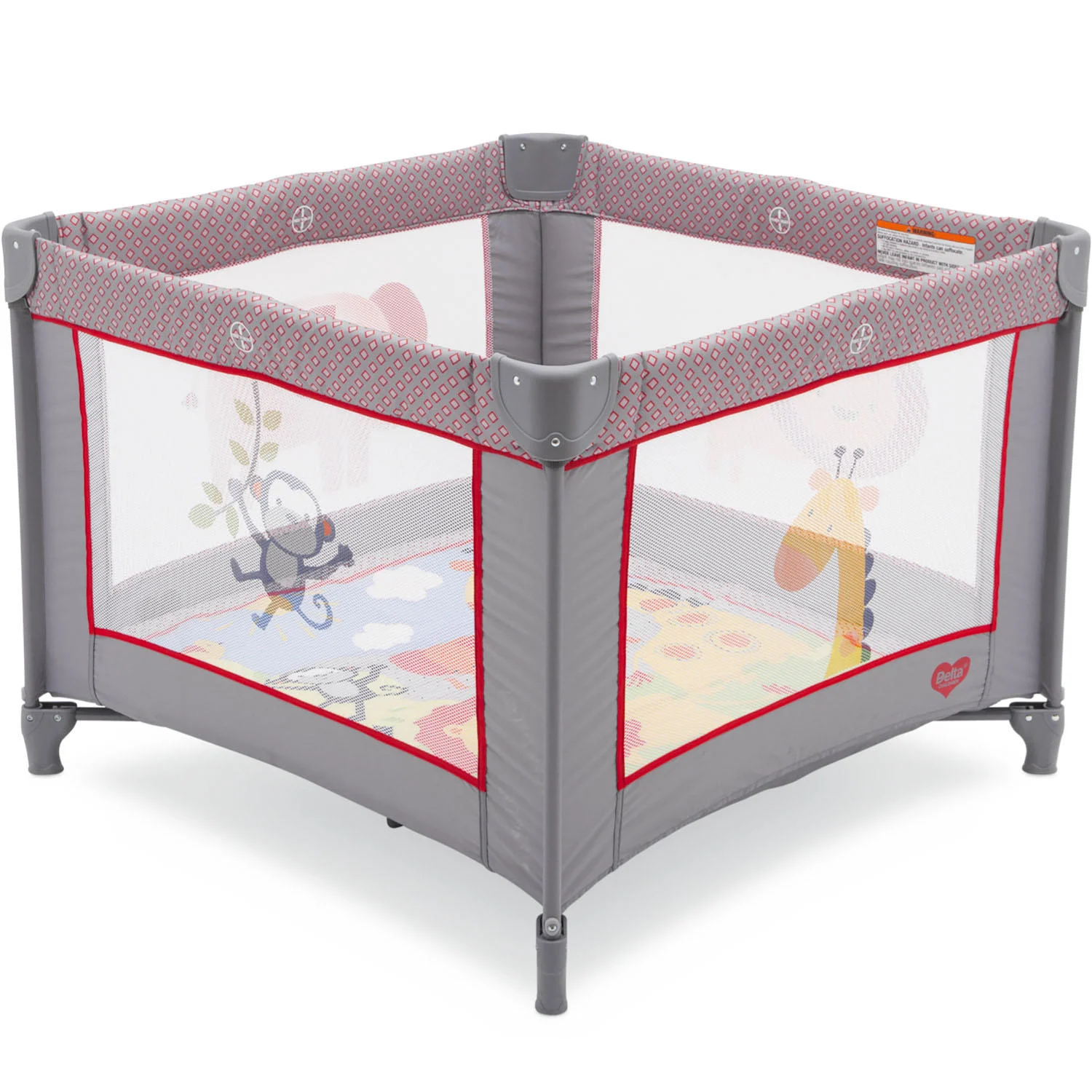 Delta Children 36″ x 36″ Play Yard, Fun in the Jungle