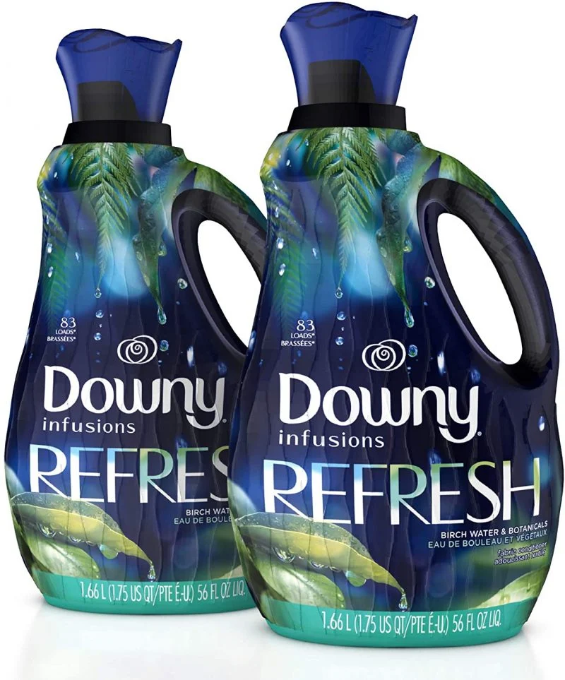 Downy Infusions Liquid Fabric Conditioner, Refresh, Birch Water, 56 Oz Bottles