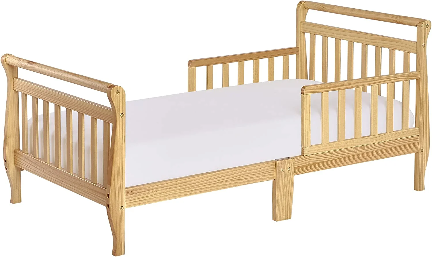 Dream On Me Classic Sleigh Toddler Bed, Natural