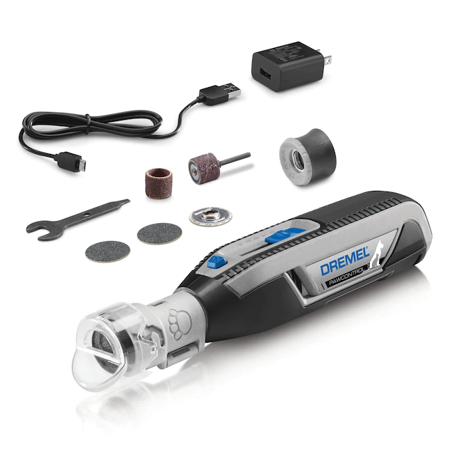 Dremel PawControl 9-Piece Variable Speed Cordless 4-Volt Pet Grooming Rotary Tool