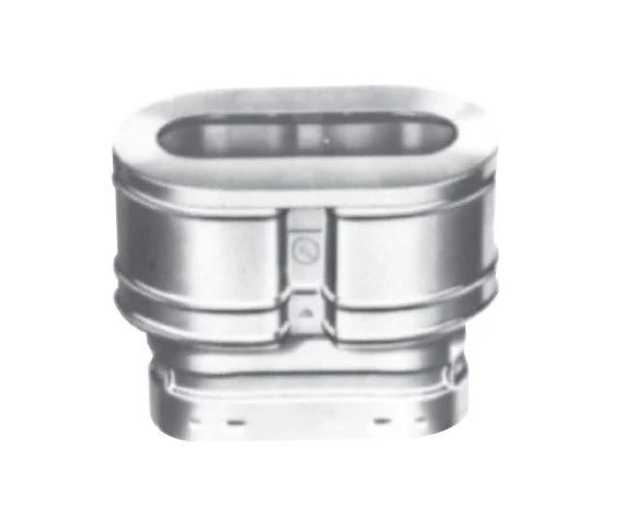 DuraVent Oval Type B Gas Vent Model BV 4" Top