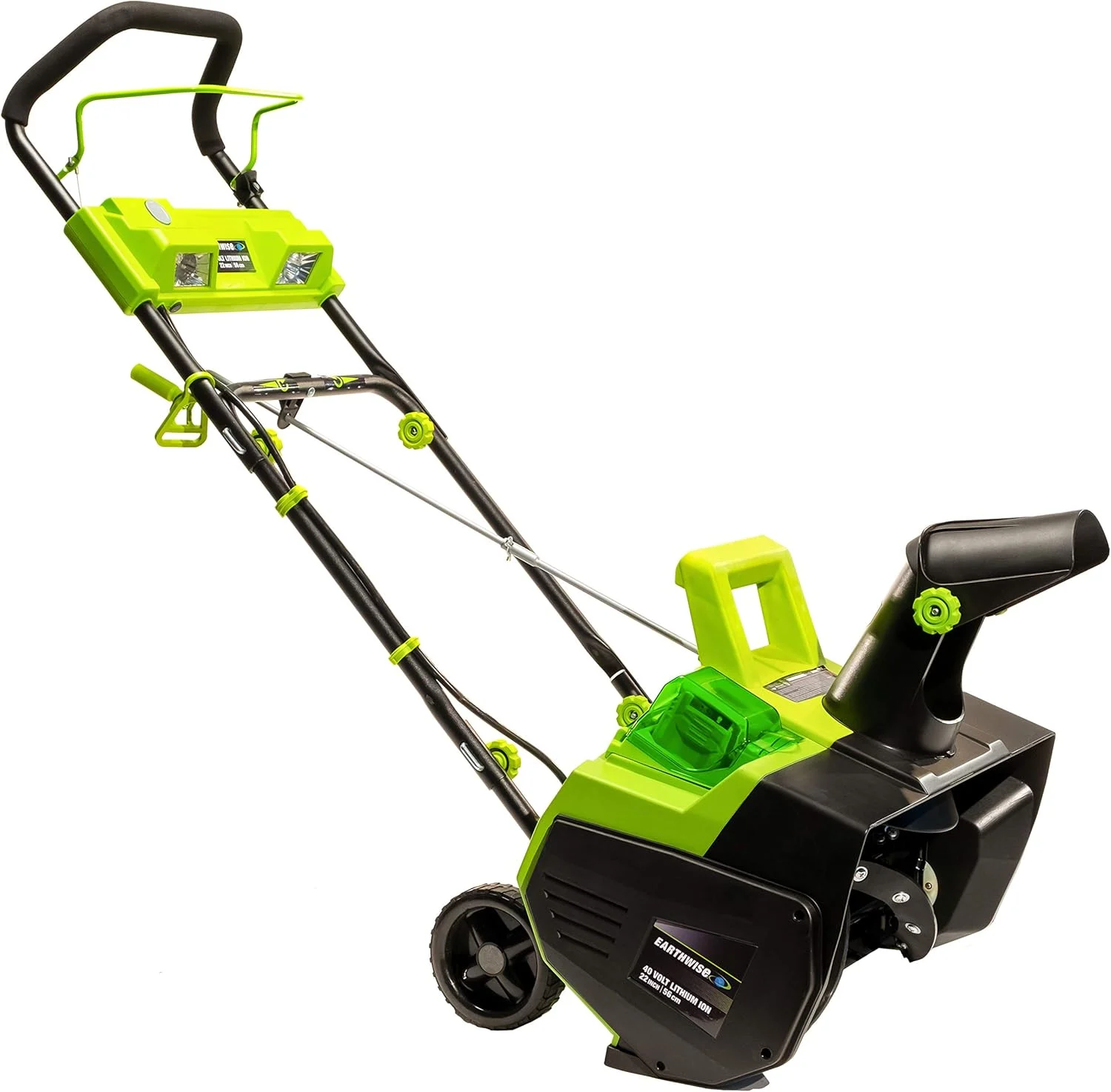 Earthwise SN74022 22″ 40V Cordless Electric Snow Thrower, (4.0AH Battery & Charger Included)