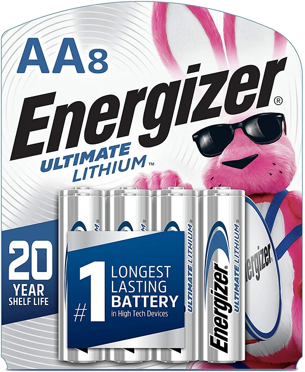 Energizer AA Lithium Batteries, World’s Longest Lasting Double A Battery