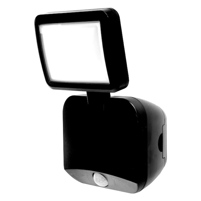 Energizer LED Flood Light Outdoor, Security Light, Single Head, Wireless, Battery Operated, 400 Lumens, Motion Sensor Outdoor Light, Tilts and Swivels, LED Spotlight, Black, 40777