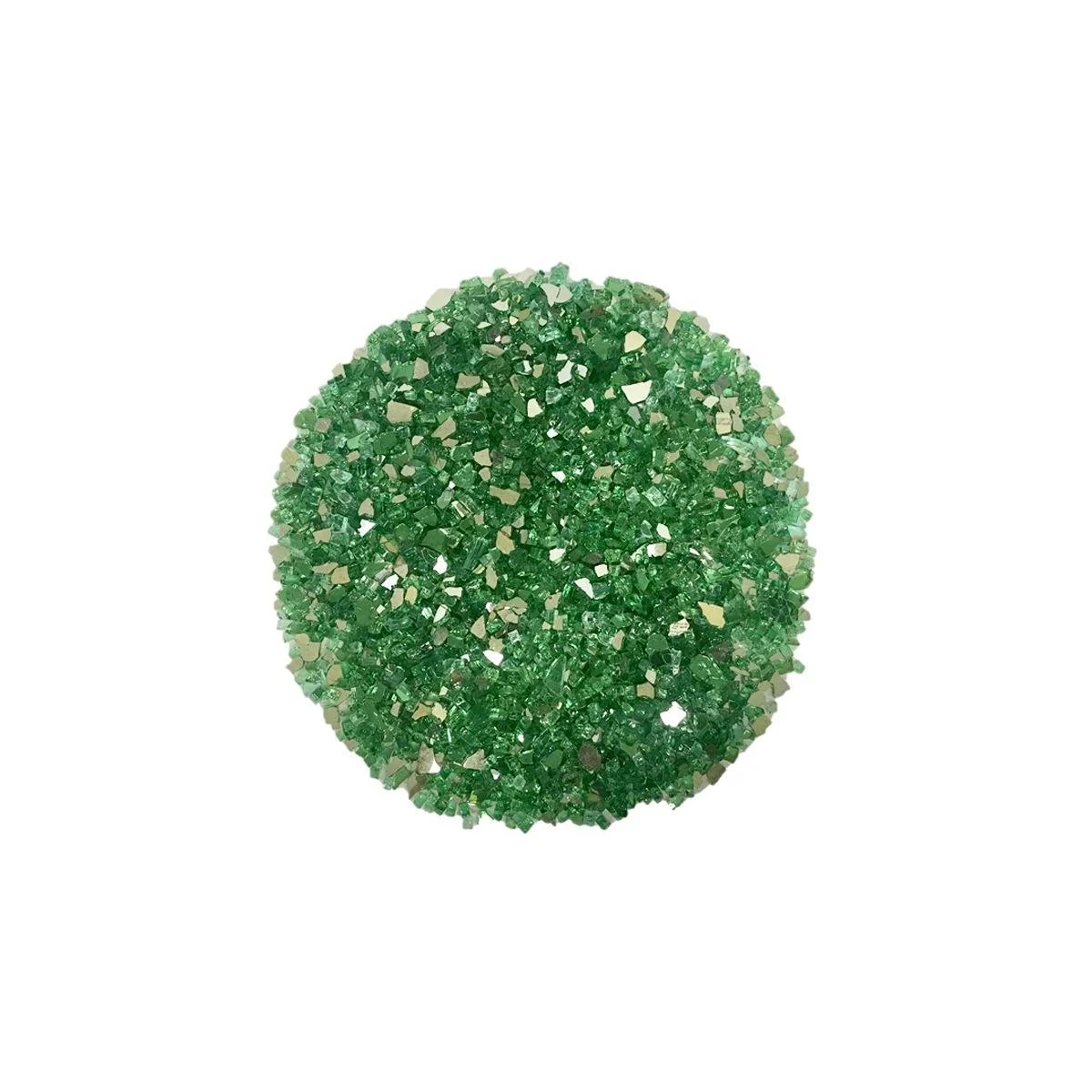 Enhance A Fire 0.25" 5 Lb. Emerald Reflective Crushed Tempered Fire Glass for Gas Fireplace, Electric Fireplace and Outdoor Gas Firepit