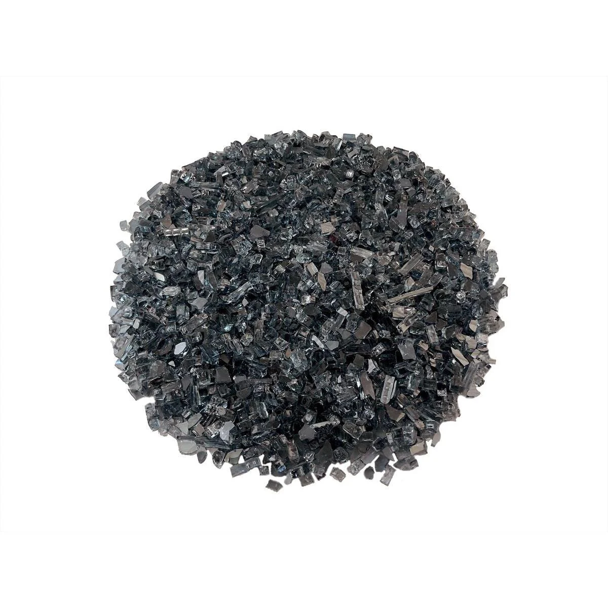 Enhance A Fire 0.25" 5 Lb. Graphite Grey Non-Reflective Crushed Tempered Fire Glass for Gas Fireplace, Electric Fireplace and Outdoor Gas Firepit