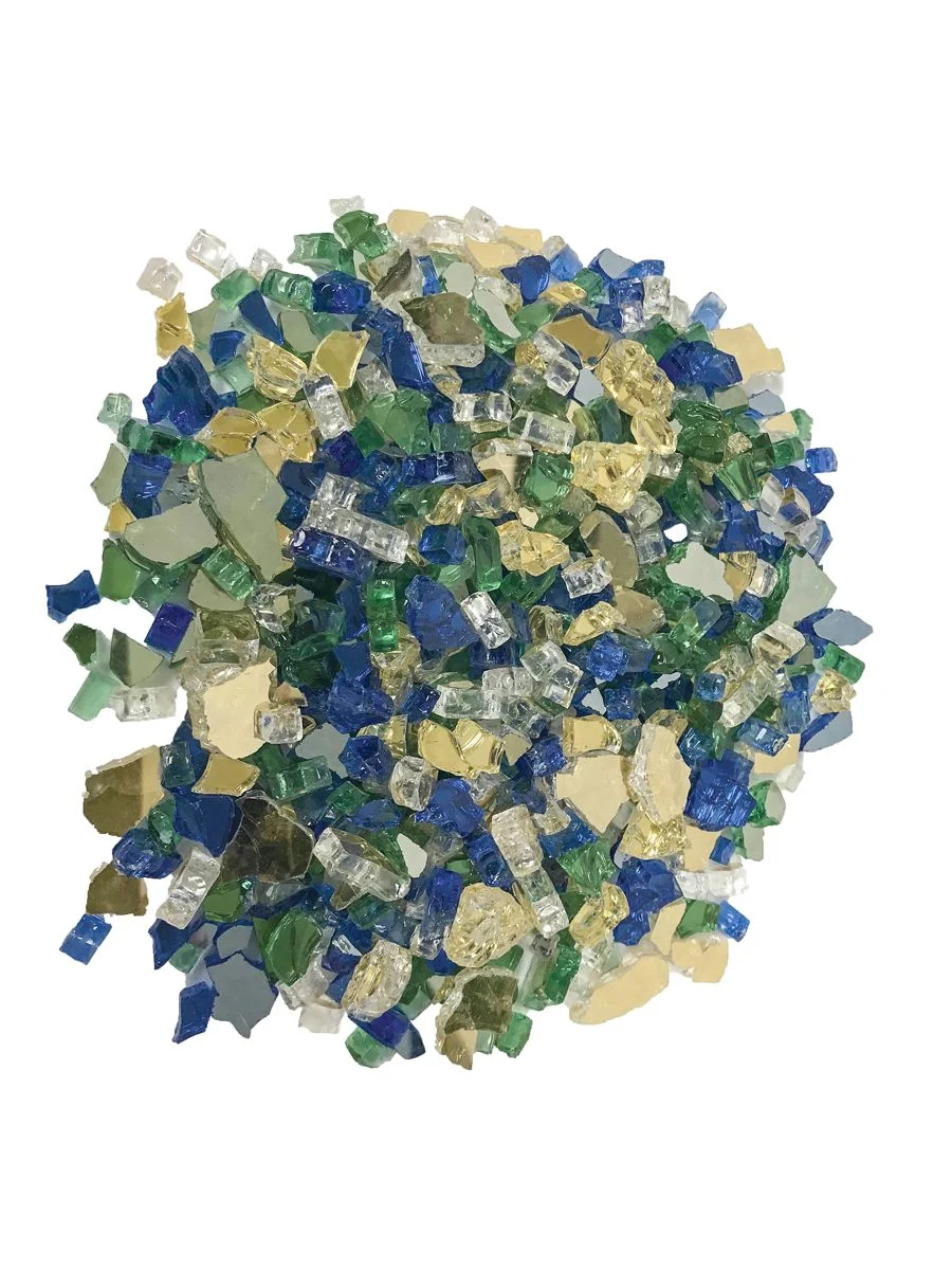 Enhance A Fire 0.25" 5 Lb. Opera Reflective Premium Mixed Fire Glass for Gas Fireplace, Electric Fireplace and Outdoor Gas Firepit