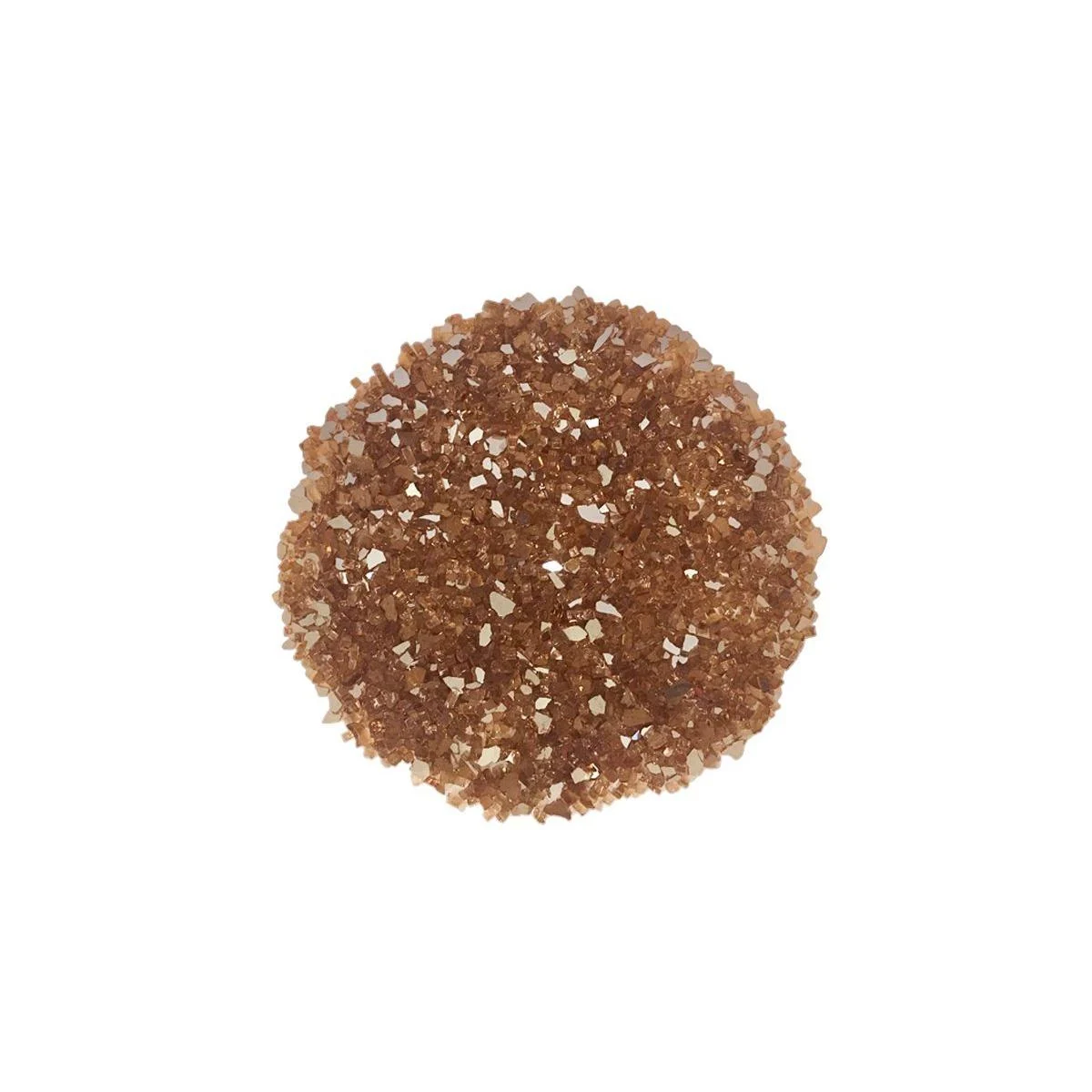 Enhance A Fire 0.25" 5 Lb. Rusty Iron Reflective Crushed Tempered Fire Glass for Gas Fireplace, Electric Fireplace and Outdoor Gas Firepit