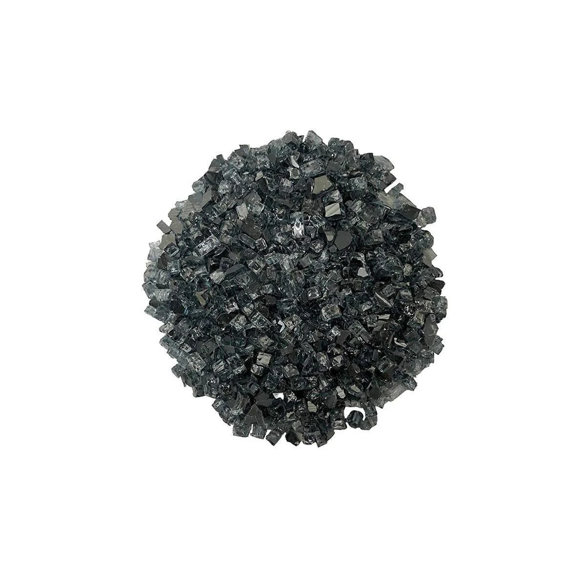 Enhance A Fire 0.5" 5 Lb. Graphite Grey Non-Reflective Crushed Tempered Fire Glass for Gas Fireplace, Electric Fireplace and Outdoor Gas Firepit