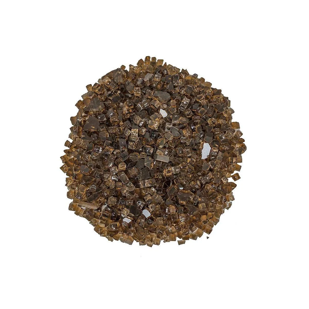 Enhance A Fire 0.5" 5 Lb. Rusty Iron Non-Reflective Crushed Tempered Fire Glass for Gas Fireplace, Electric Fireplace and Outdoor Gas Firepit