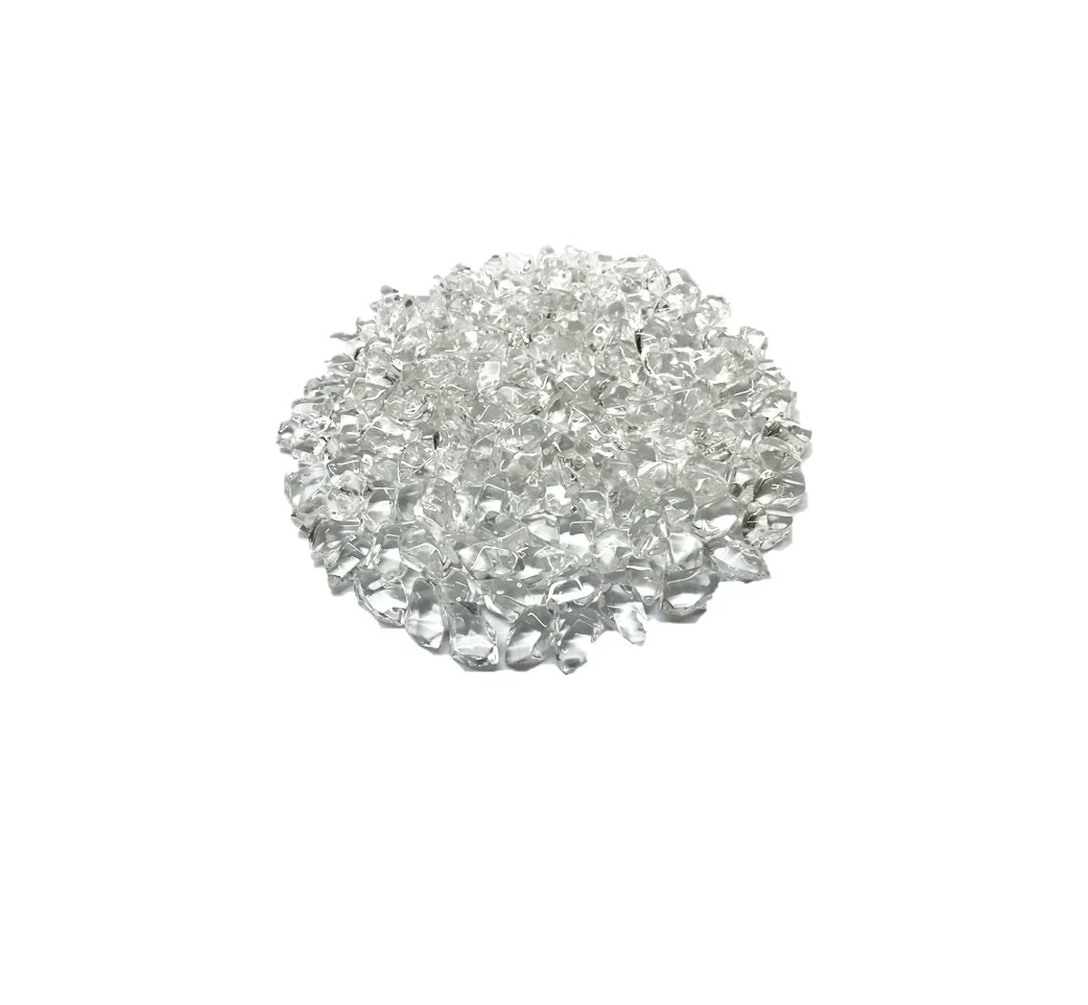Enhance A Fire 0.75" 5 Lb. Diamond Crystal Luxury Hi-Temp Molded Crystal Fire Glass for Gas Fireplace, Electric Fireplace and Outdoor Gas Firepit