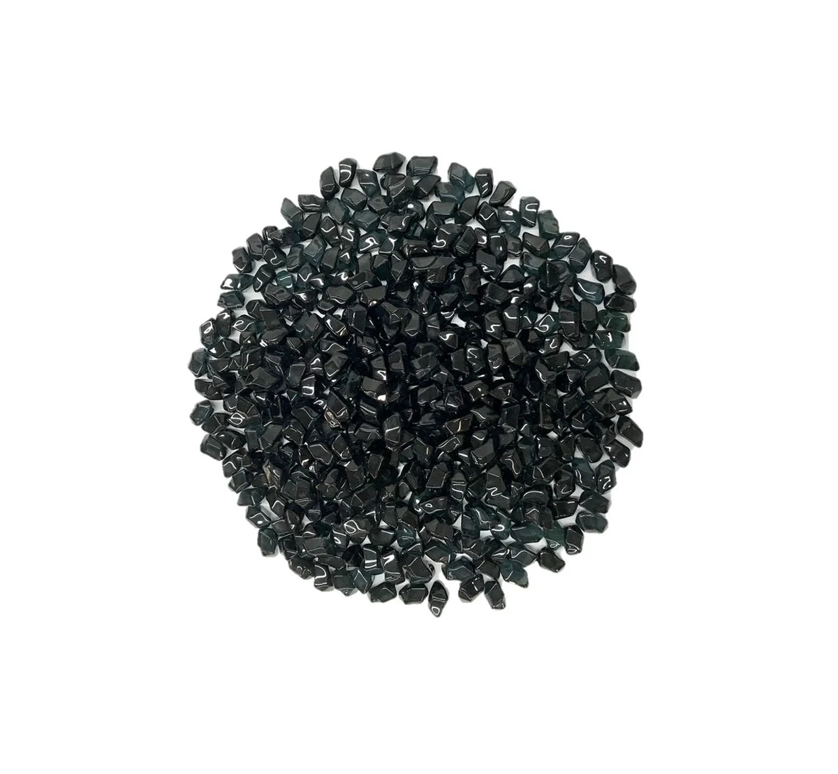 Enhance A Fire 0.75" 5 Lb. Diamond Onyx Luxury Hi-Temp Molded Crystal Fire Glass for Gas Fireplace, Electric Fireplace and Outdoor Gas Firepit