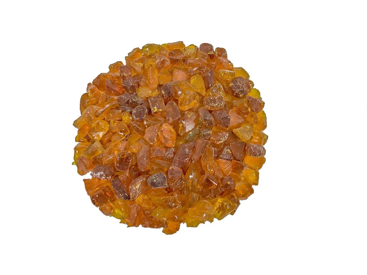 Enhance A Fire 0.75" 5 Lb. Persian Orange Recycled Crushed Fire Glass for Gas Fireplace, Electric Fireplace and Outdoor Gas Firepit