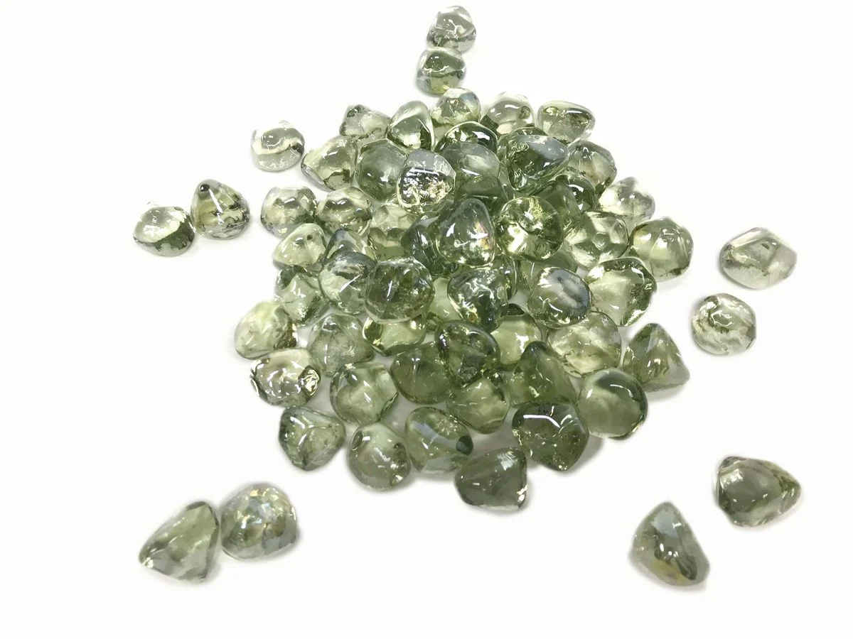 Enhance A Fire 1" 5 Lb. Glacier Large Iridescent Diamond Fire Glass for Gas Fireplace, Electric Fireplace and Outdoor Gas Firepit