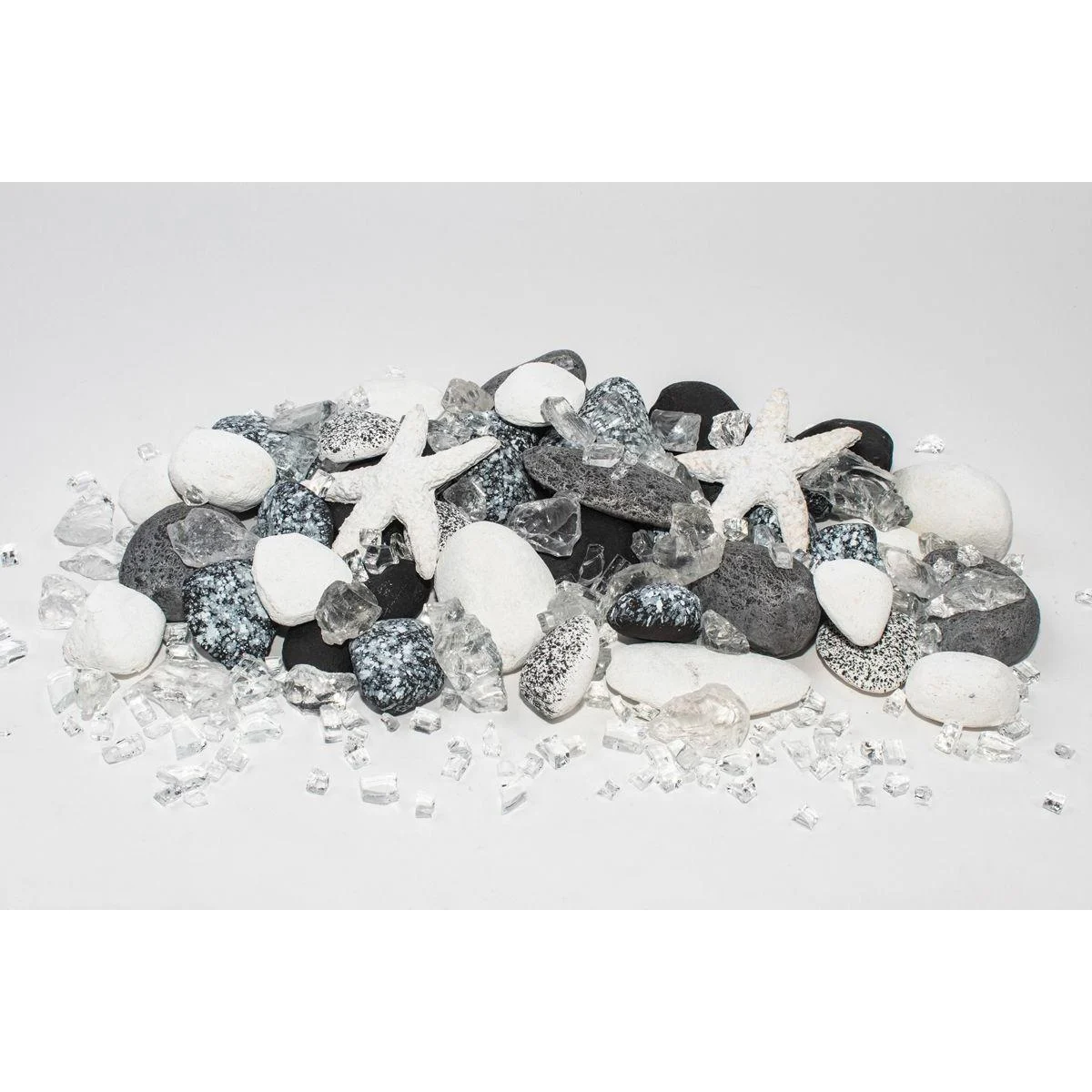 Enhance A Fire 1.78 Lb. Orka Luxury Decorative Mixed Media Set for Gas Fireplace, Log Set and Firepit