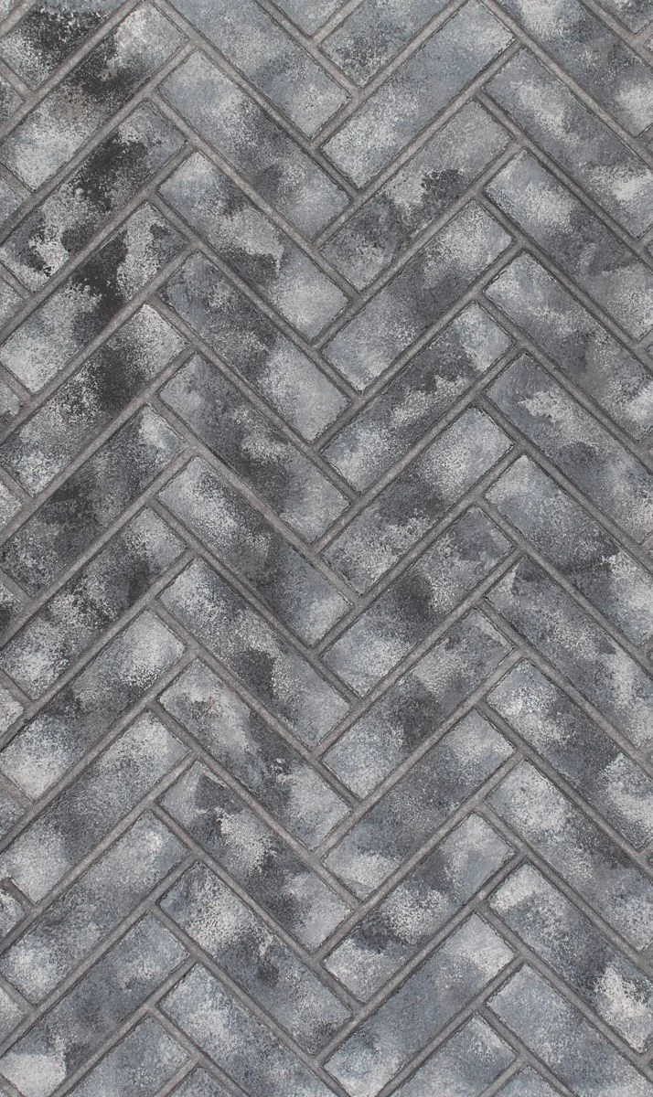 Enhance A Fire 22" x 36" 2-Piece Dark Alley Herringbone Vertical Premium Fiber Brick Panels for Gas Fireplaces and Gas Log Conversions