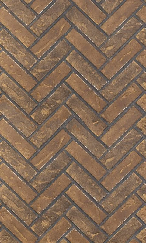 Enhance A Fire 22" x 36" 2-Piece Standard Brown Clinker Herringbone Vertical Premium Fiber Brick Panels for Gas Fireplaces and Gas Log Conversions