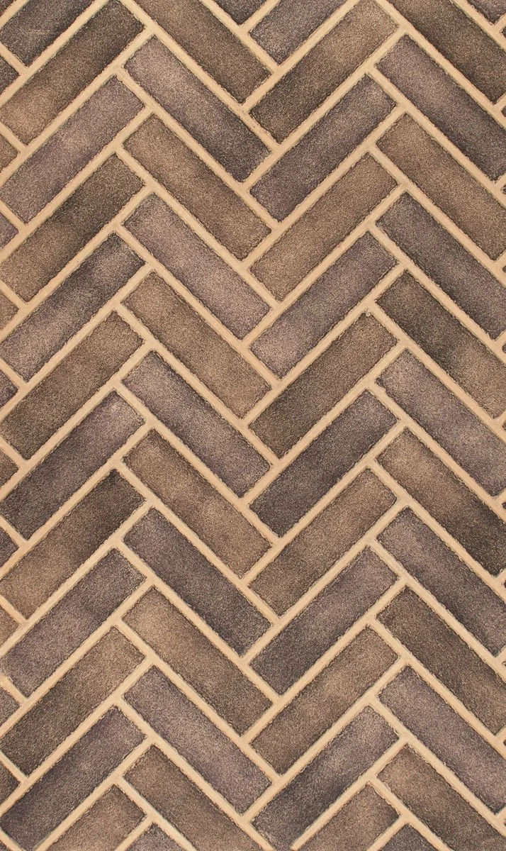 Enhance A Fire 22" x 36" 2-Piece Tavern Brown Herringbone Vertical Premium Fiber Brick Panels for Gas Fireplaces and Gas Log Conversions