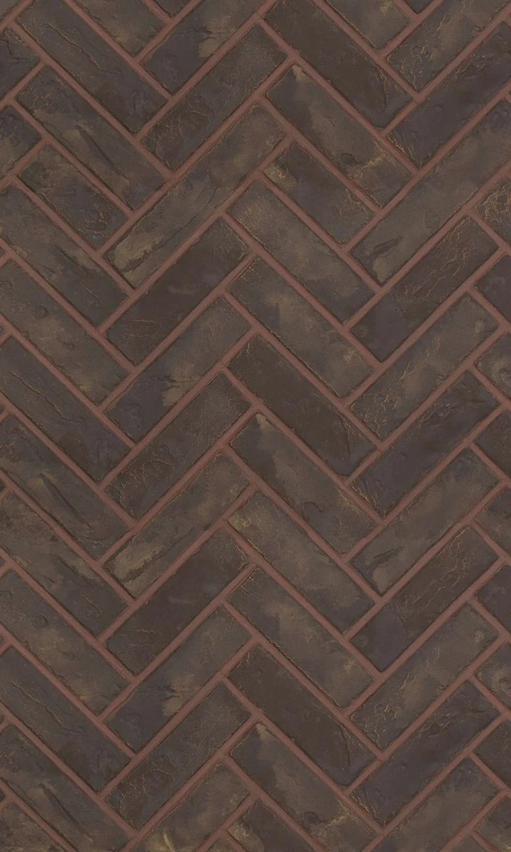 Enhance A Fire 22" x 36" 2-Piece Vintage Basket Clinker Herringbone Vertical Premium Fiber Brick Panels for Gas Fireplaces and Gas Log Conversions
