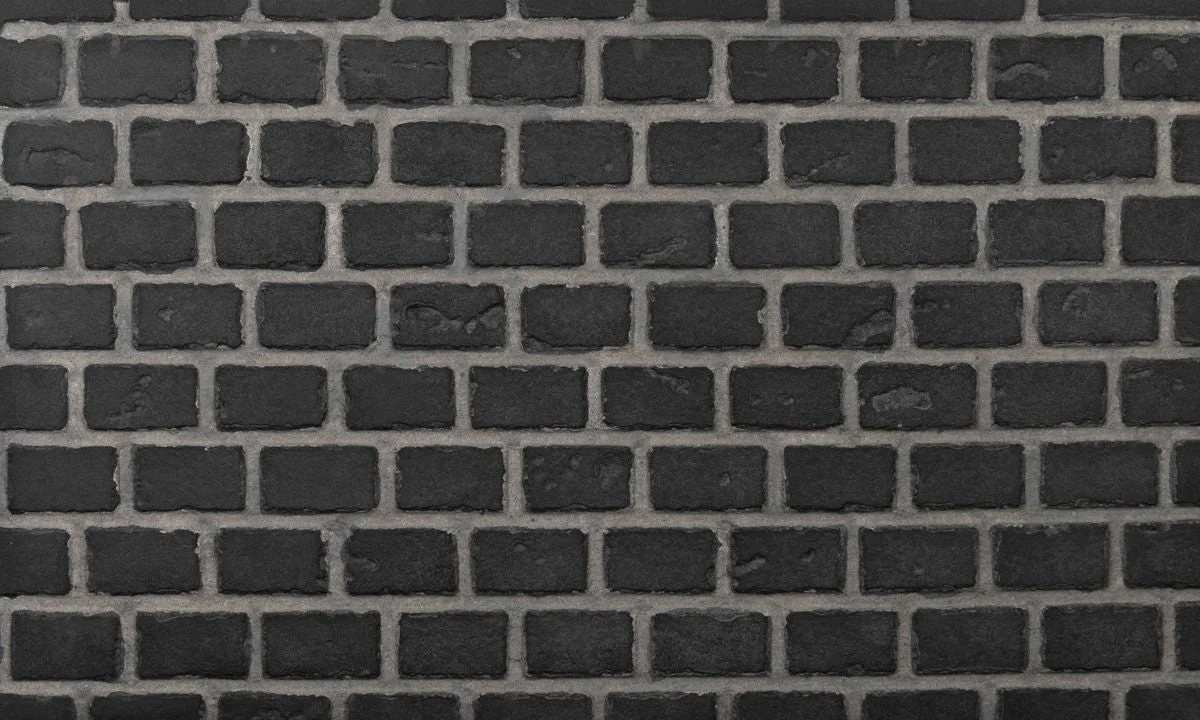Enhance A Fire 36" x 22" 2-Piece Black Tie Small Clinker Vertical Premium Fiber Brick Panels for Gas Fireplaces and Gas Log Conversions