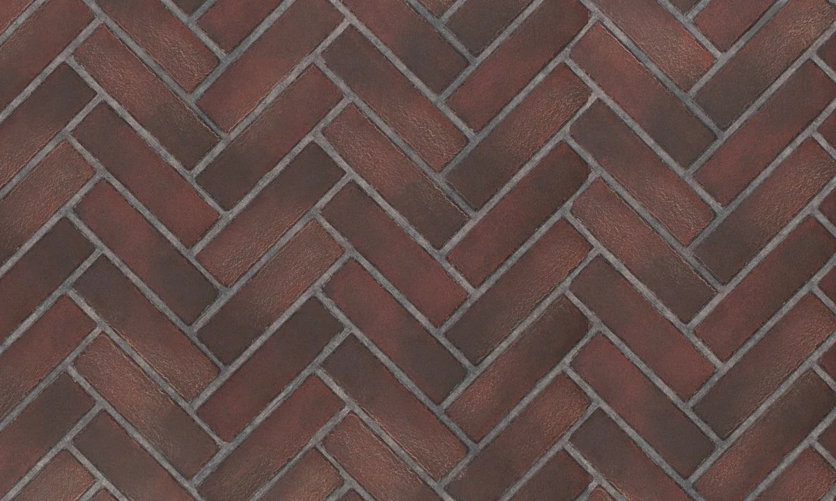 Enhance A Fire 36" x 22" 2-Piece Old Town Red Herringbone Horizontal Premium Fiber Brick Panels for Gas Fireplaces and Gas Log Conversions