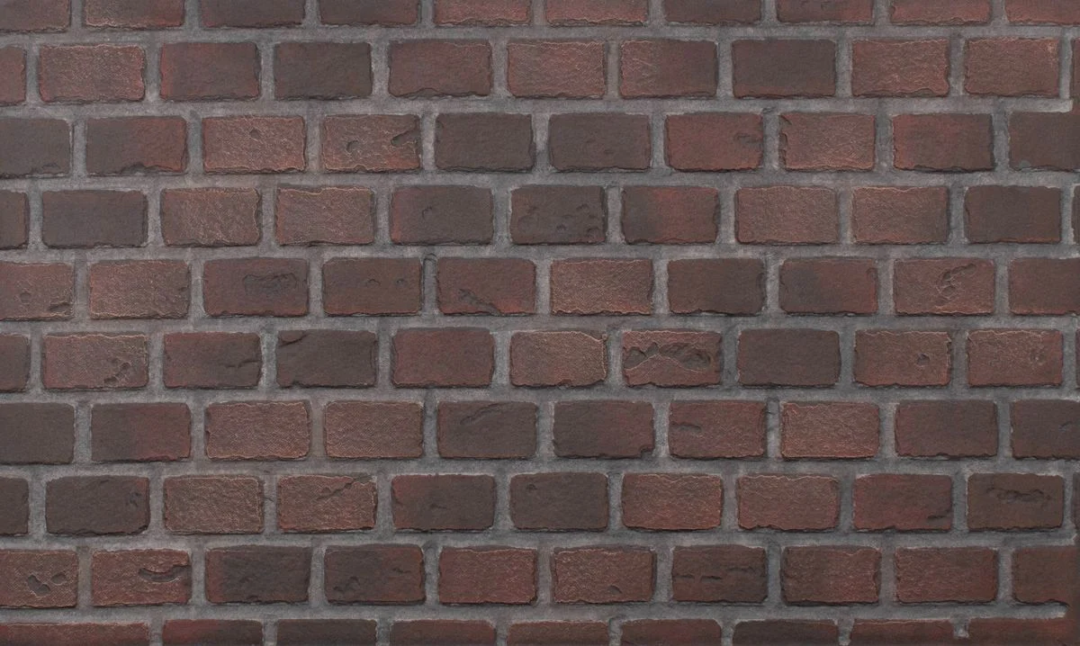 Enhance A Fire 36" x 22" 2-Piece Old Town Red Small Clinker Vertical Premium Fiber Brick Panels for Gas Fireplaces and Gas Log Conversions