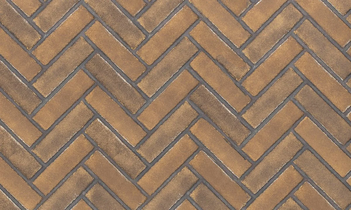 Enhance A Fire 36" x 22" 2-Piece Standard Brown Herringbone Horizontal Premium Fiber Brick Panels for Gas Fireplaces and Gas Log Conversions